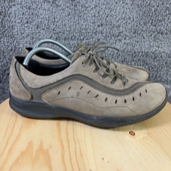 Clarks Wave Wheel Walking Shoe Womens Size 11 Brown Leather Casual Sneaker - Picture 3 of 8